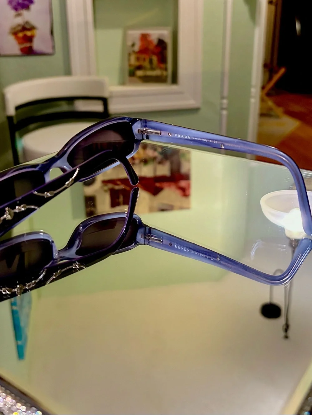 RARE PRADA  AUTHENTIC EYEGLASSES VPR 15 L 7ON-101